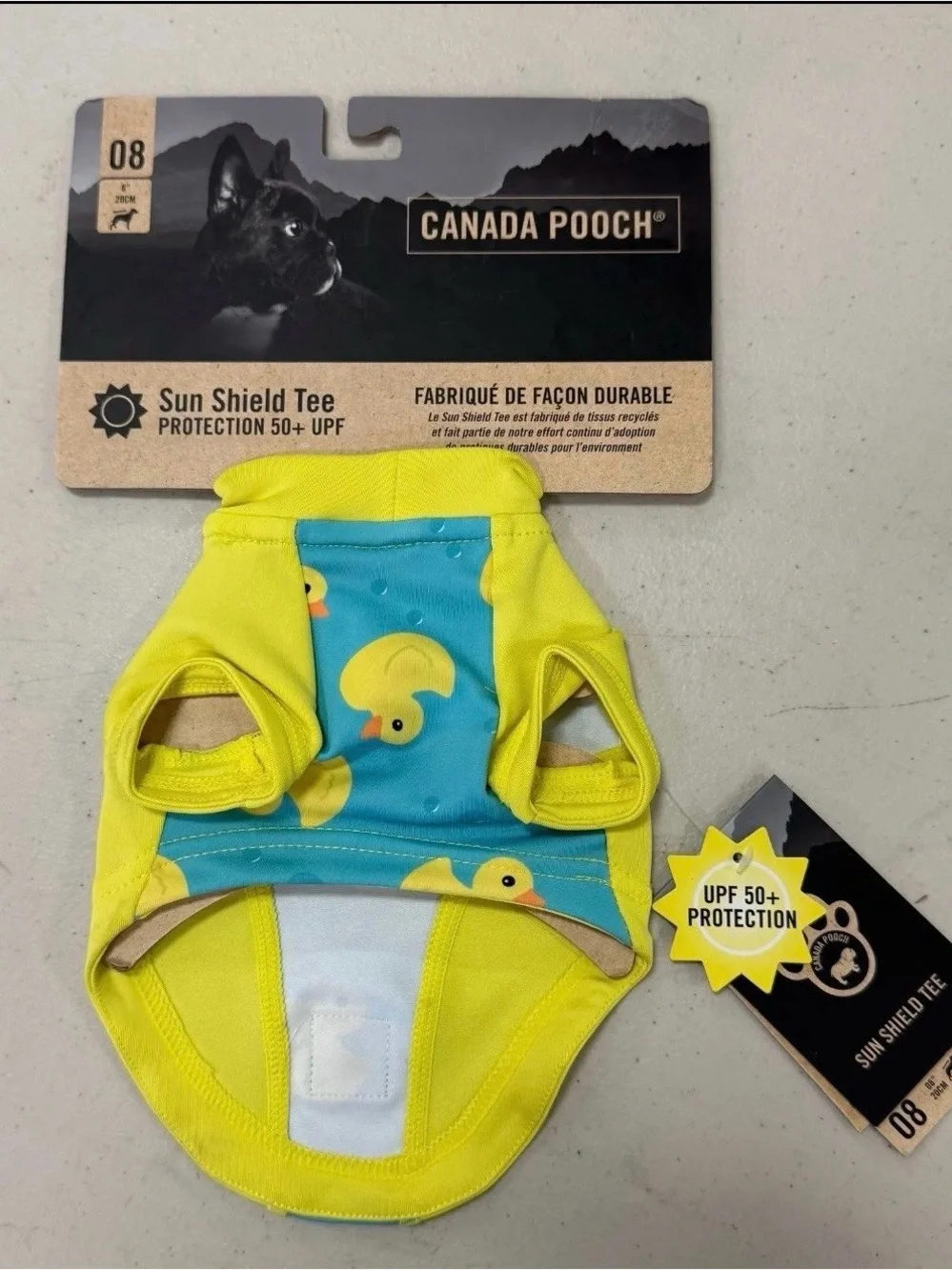 Canada Pooch Sun Shield Tee 8” - Size XS